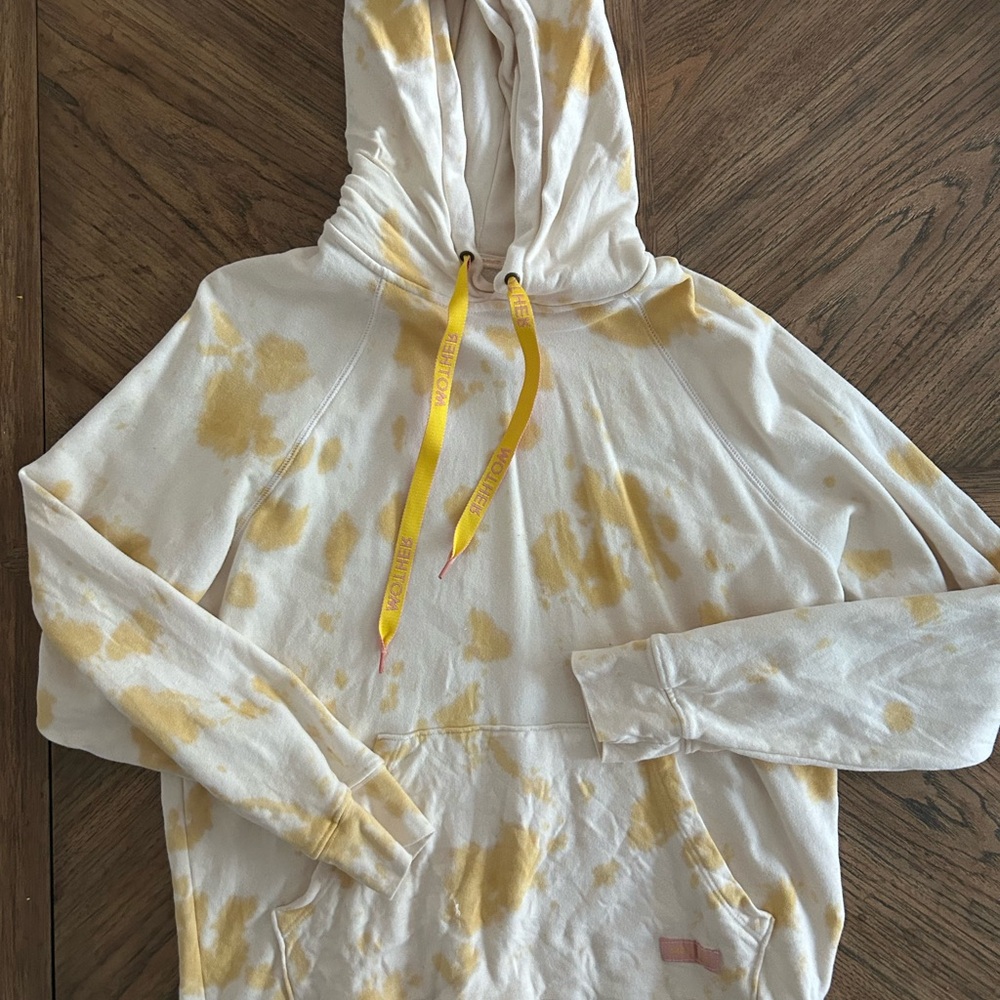 MOTHER brand Yellow Tie-Dye Hoodie